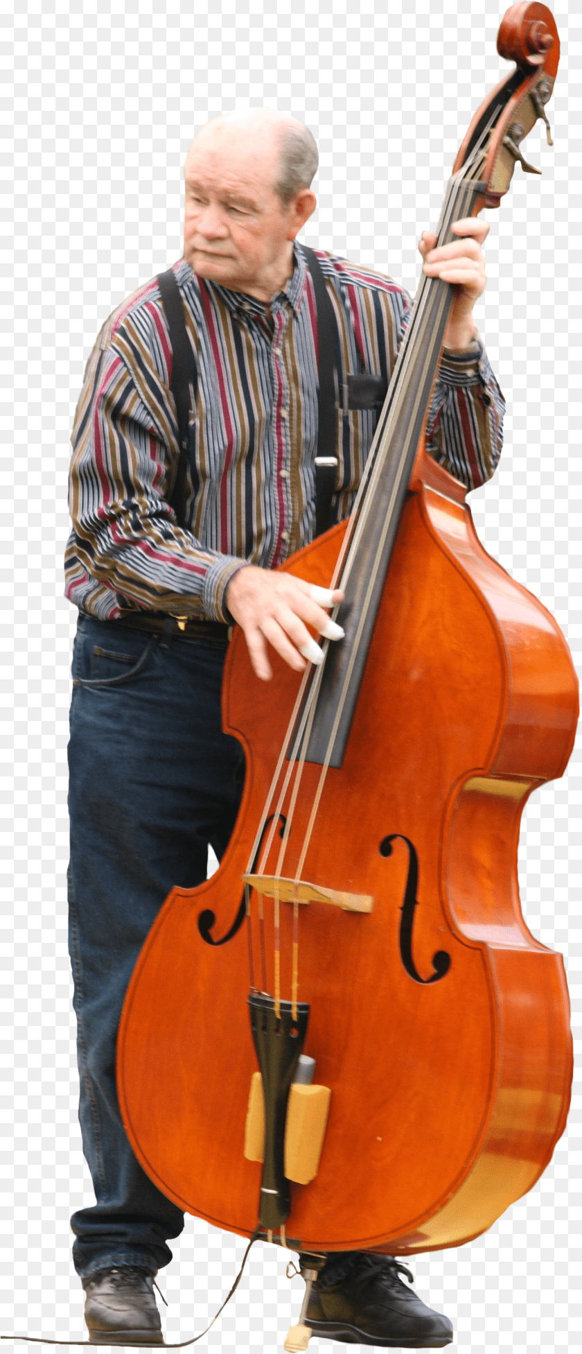 1286x2990 Man Playing Bass Clipart PNG