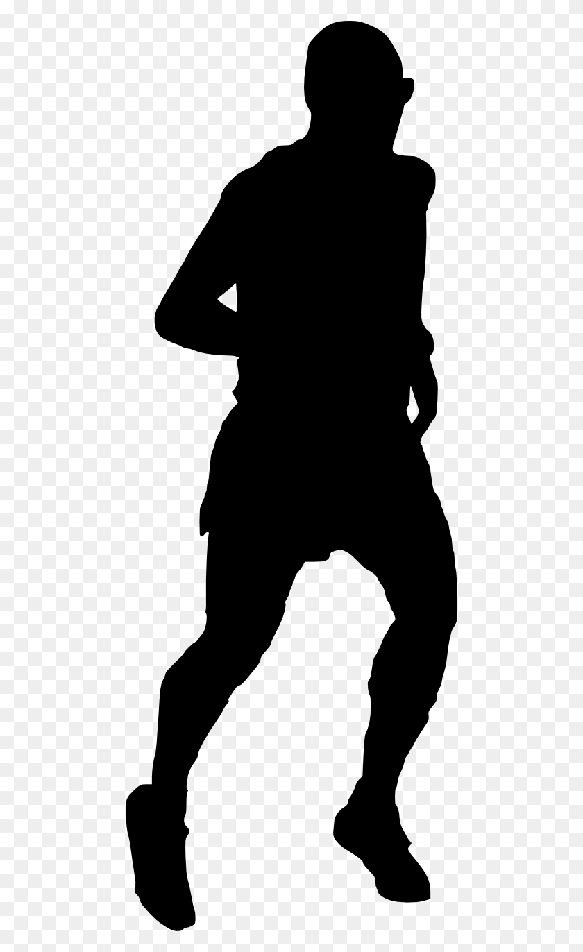 478x1312 Man Running Silhouette Silhouette, Person, Human HD PNG Download