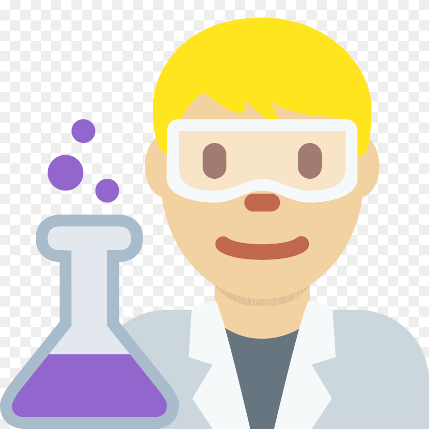 1920x1920 Man Scientist Emoji Clipart, Lab Coat, Clothing, Coat, Person Sticker PNG