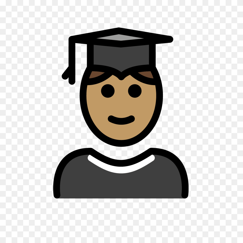 Man Student Emoji Clipart, Graduation, People, Person, Face PNG