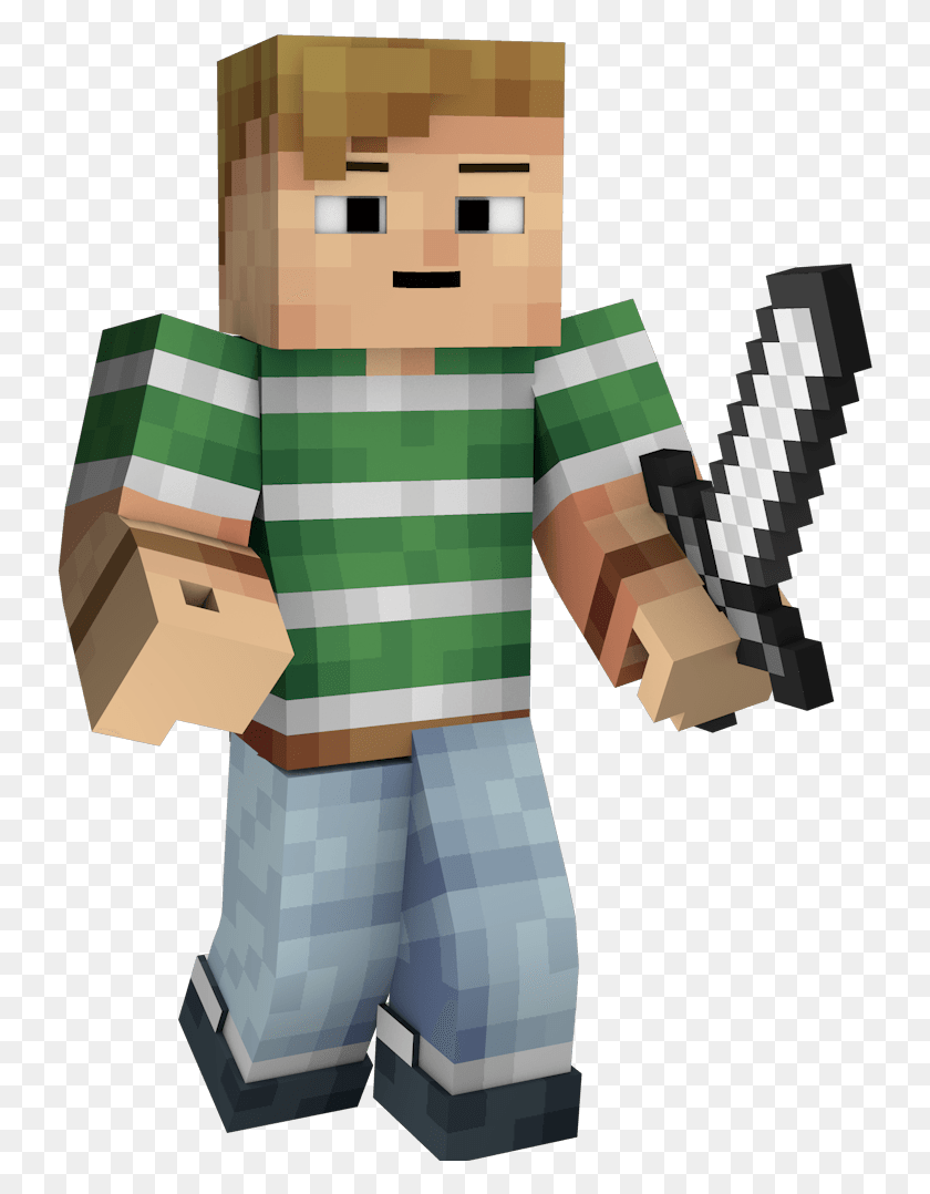 737x1018 Man Sword Minecraft Minecraft, Clothing, Apparel, Toy HD PNG Download
