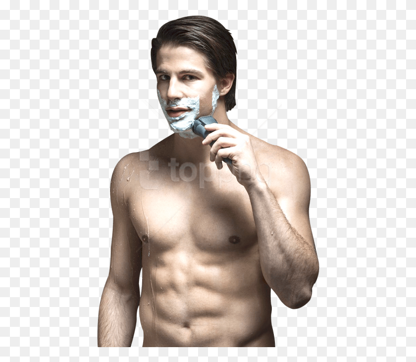 450x671 Man Using Beard Shaver Images Background Braun Clean Shave, Person, Human, Face HD PNG Download