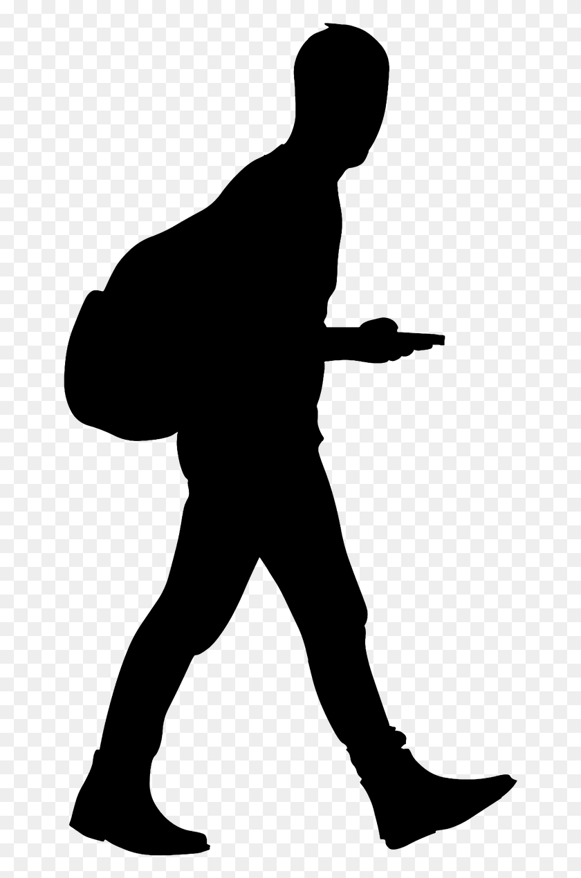 661x1210 Man Walking Silhouette Portable Network Graphics, Person, Human HD PNG Download