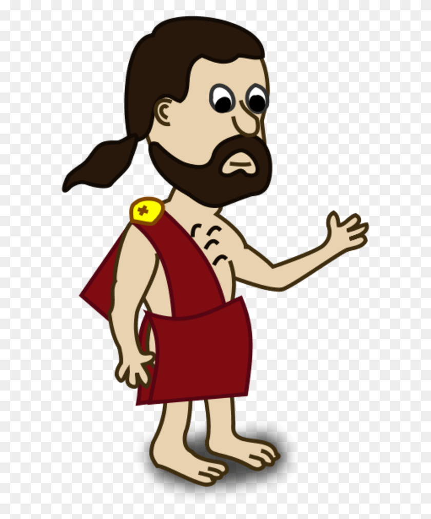 600x950 Man Waving Hand Ancient Greek People Cartoon, Clothing, Apparel, Costume HD PNG Download