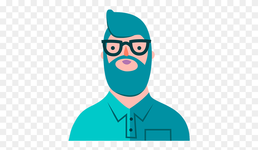 396x429 Man With Glasses Cartoon, Head, Face, Person HD PNG Download