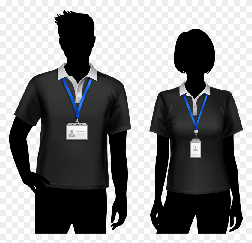 1374x1320 Man With Lanyard Vector, Clothing, Apparel, Sleeve HD PNG Download