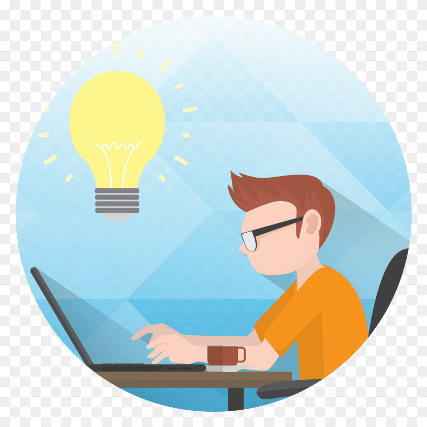1643x1642 Manage Better With Smart Education Management Erp Icon, Light, Lightbulb, Sunglasses HD PNG Download