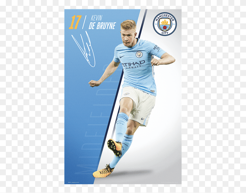 403x601 Manchester City Kevin De Bruyne Poster 1718 Manchester City, Person, Human, Clothing HD PNG Download