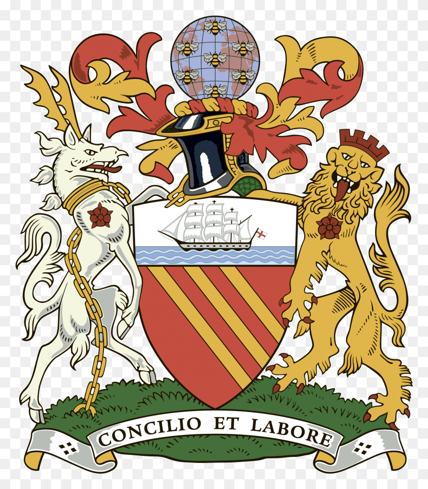 1846x2128 Descargar Png Escudo De La Ciudad De Manchester, Escudo De Armas, Cartel, Anuncio, Símbolo Hd Png