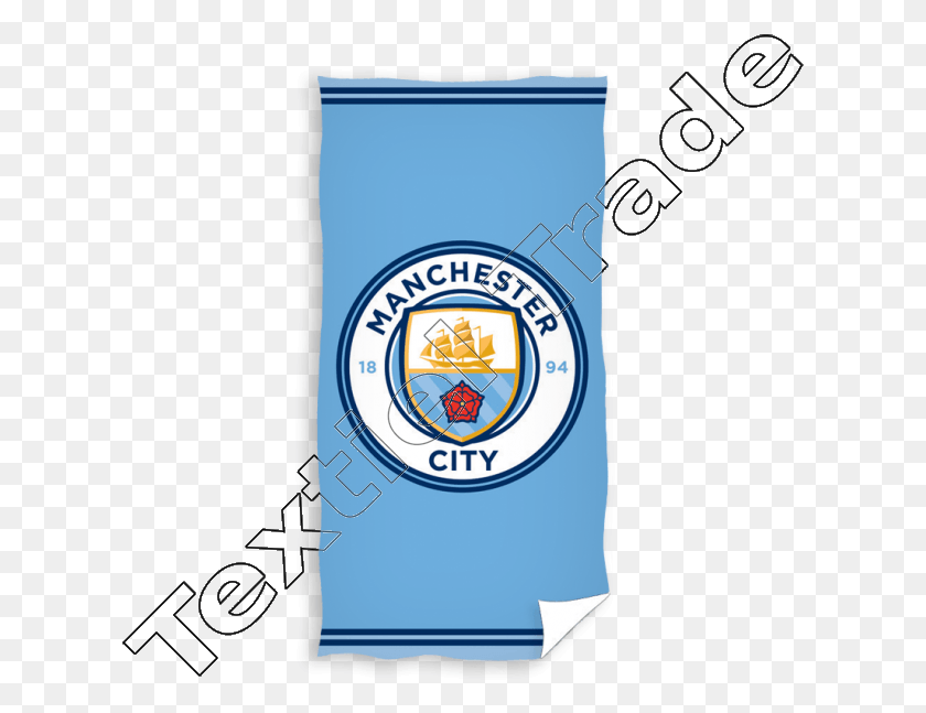 619x587 Manchester City Velour Beach Towel Emblem, Logo, Symbol, Trademark HD PNG Download