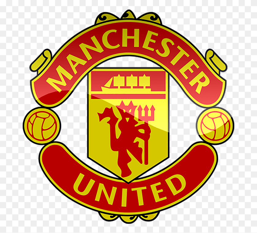 693x701 Manchester United 3d Logo Logo Dream League Soccer 2019, Symbol, Trademark, Emblem HD PNG Download