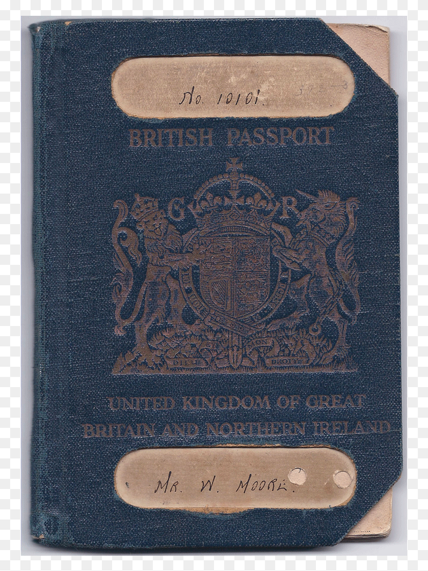 759x1061 Descargar Png / Visa Manchuria Dentro De Un Pasaporte Británico, Cuero, Texto, Tarjetas De Identificación, Documento Hd Png