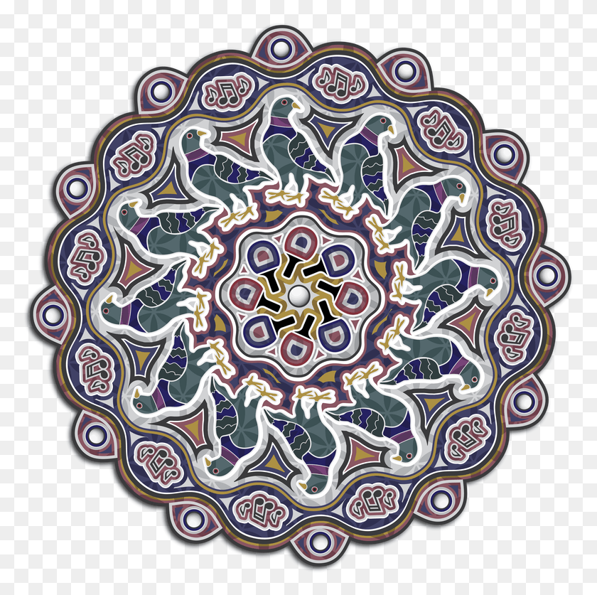 778x777 Diseños De Mandala Círculo, Porcelana, Cerámica Hd Png