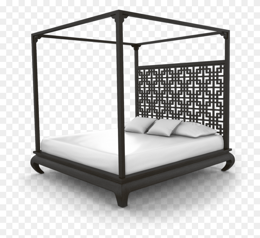 1020x928 Mandarin Poster Bed With Headboard Bed Frame, Furniture, Tabletop, Canopy HD PNG Download