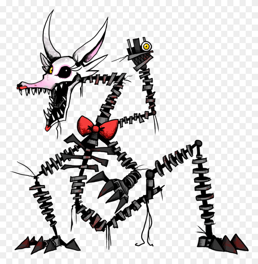 800x819 Mangle Five Nights At Freddy39s Drawing, Samurai, Poster, Advertisement HD PNG Download