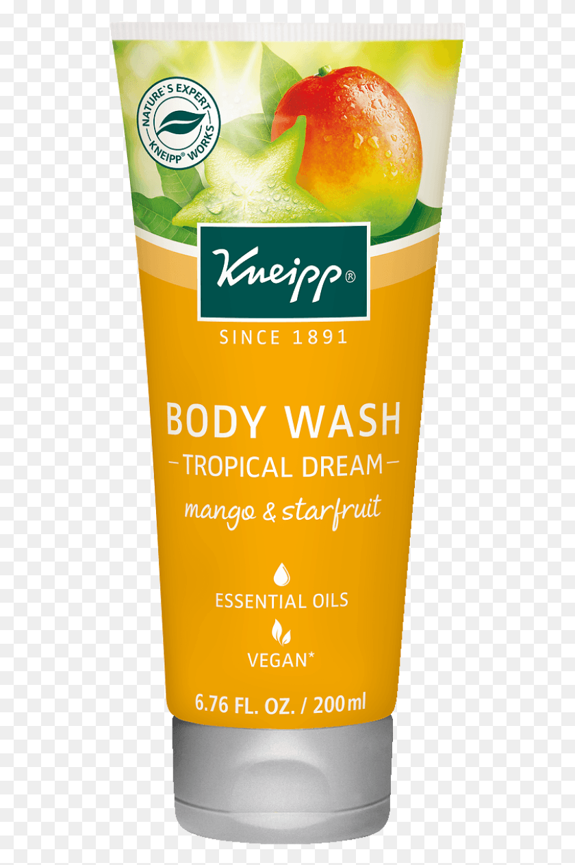 521x1203 Mango Amp Starfruit Body Wash Kneipp, Sunscreen, Cosmetics, Bottle HD PNG Download