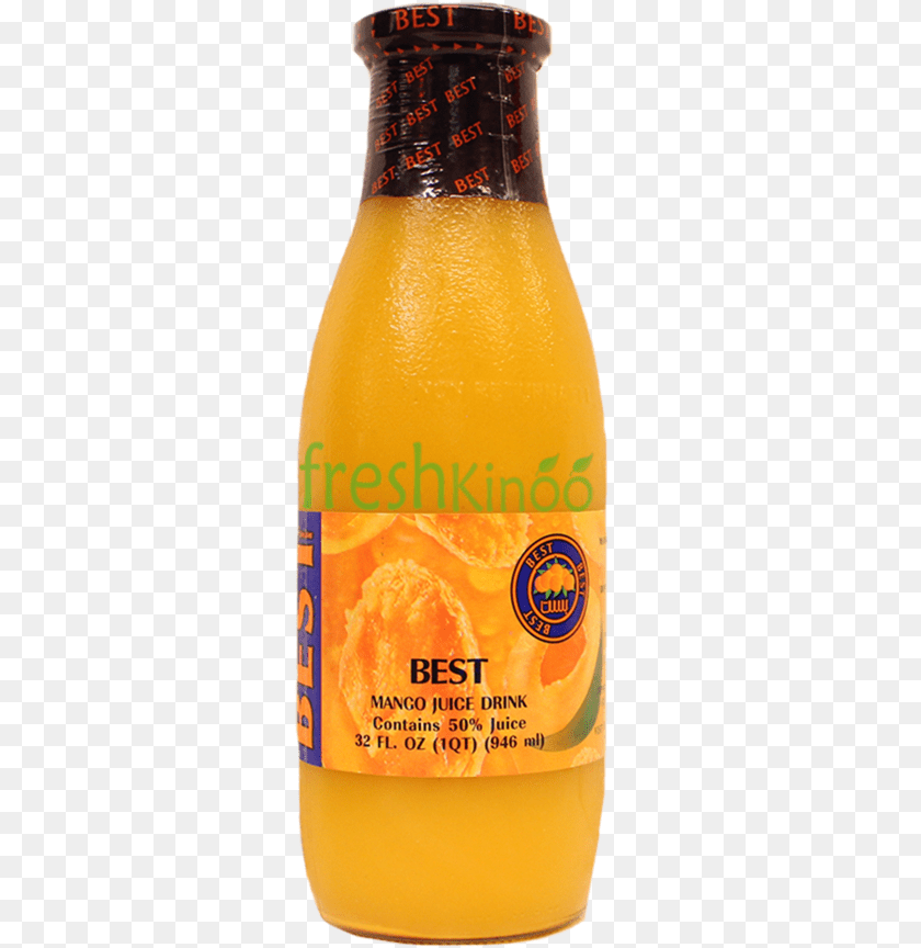 Mango Drink Glass Bottle, Beverage, Juice, Orange Juice, Alcohol Transparent PNG