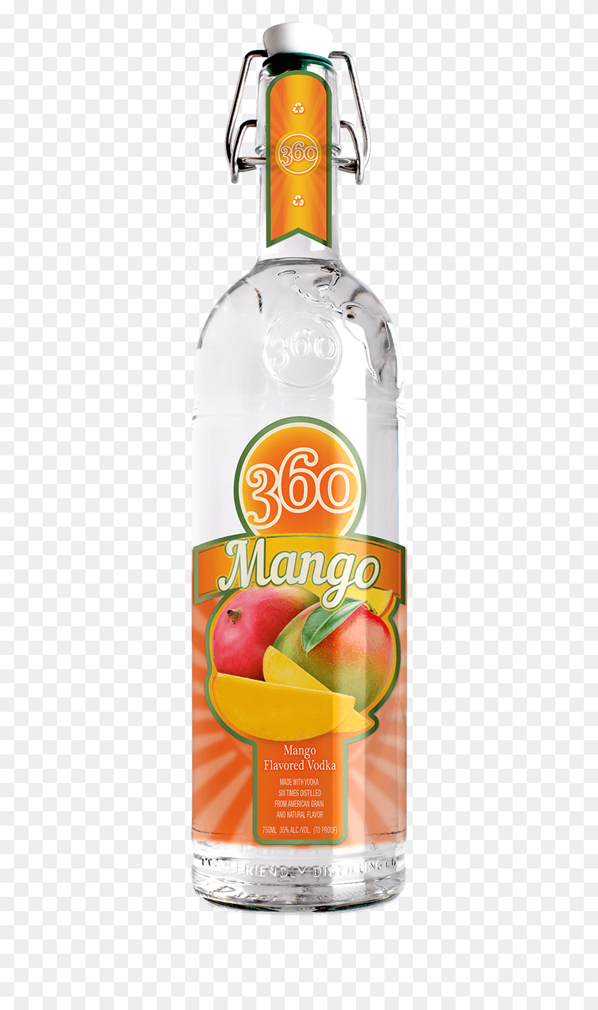 306x1359 Mango Flavored Vodka 360 Red Delicious Apple Vodka, Beverage, Drink, Bottle HD PNG Download