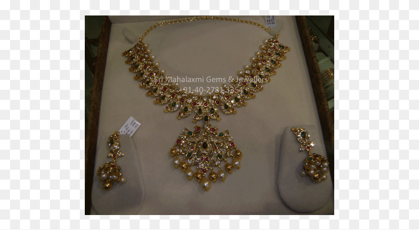 501x401 Mango Necklace Ruby Emerald Uncut Diamond Necklace, Jewelry, Accessories, Accessory Descargar Hd Png