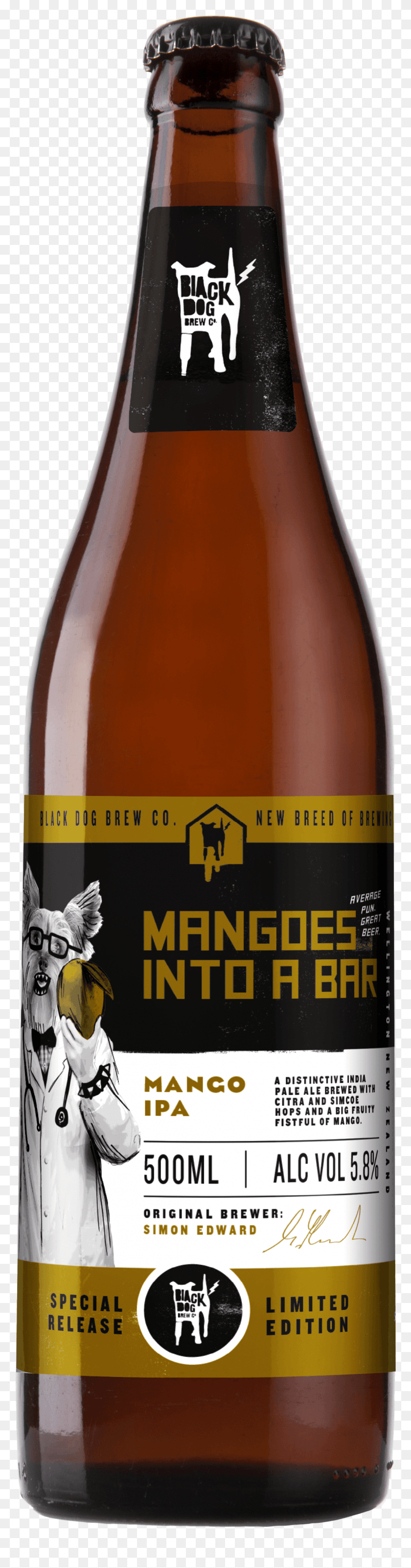 1070x4309 Mangoes Into A Bar Black Dog 500ml Black Dog Mangoes Into A Bar, Beer, Alcohol, Beverage HD PNG Download