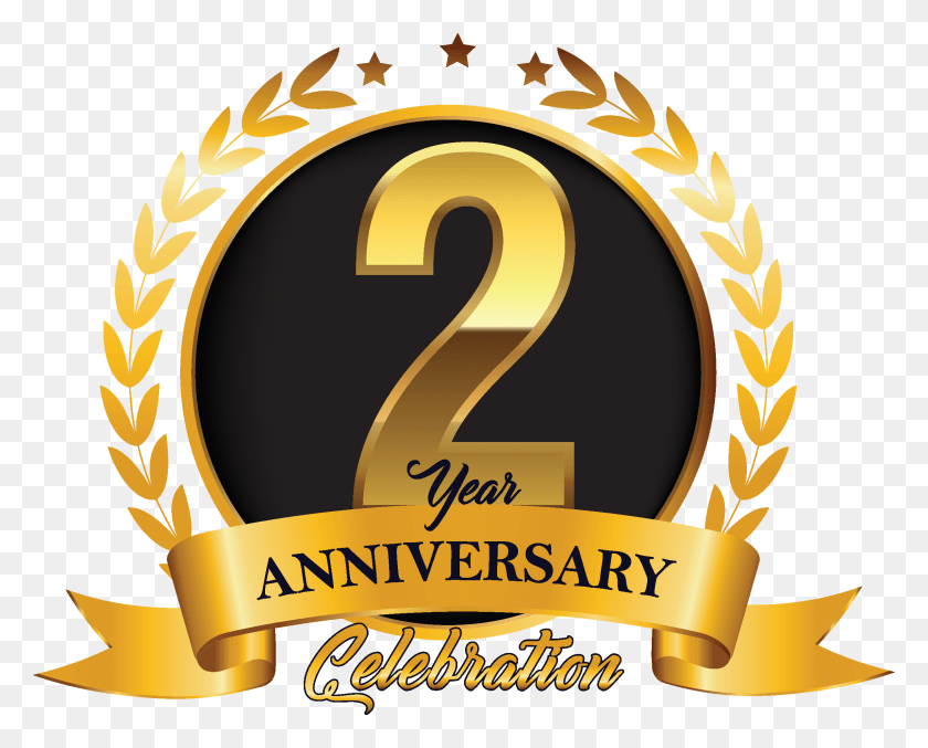 2392x1894 Descargar Png Manja Pamodzi Celebra Dos Años De Existencia 2Do Aniversario Logotipo, Número, Símbolo, Texto Hd Png