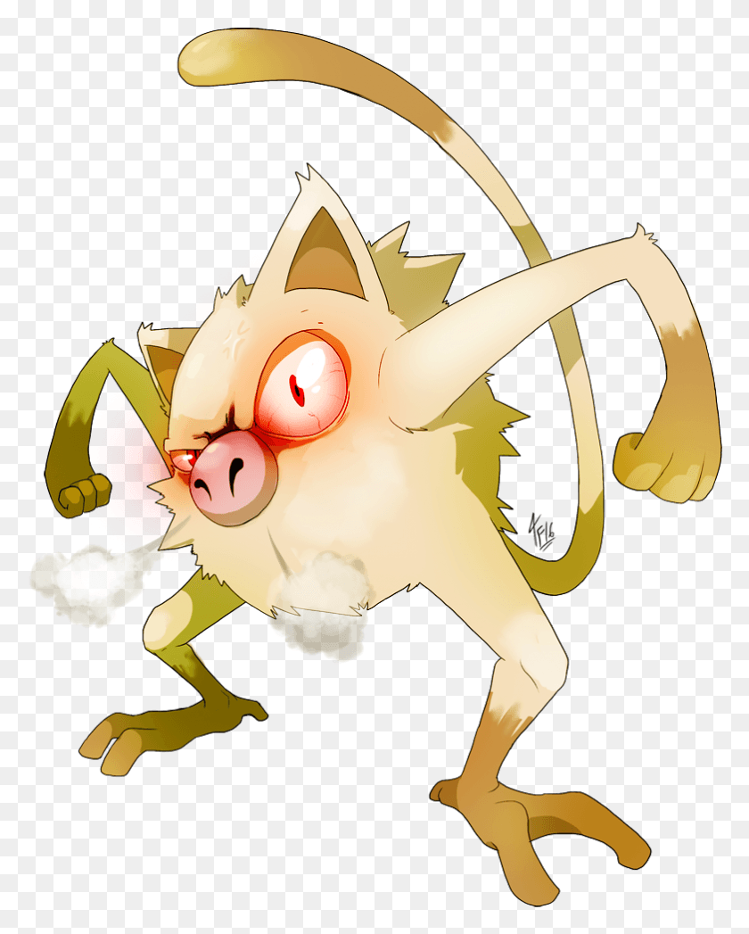 782x990 Mankey Used Leer Angry Mankey Pokemon, Animal, Toy HD PNG Download
