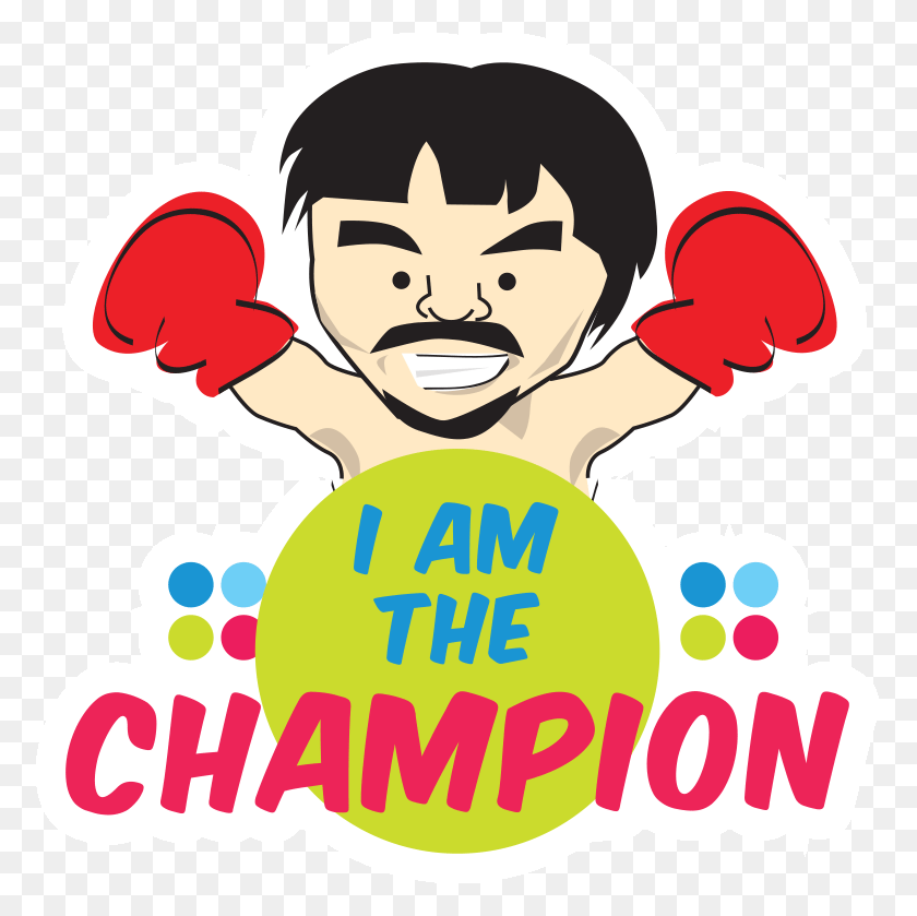773x779 Manny Pacquiao Champion Drawing, Flyer, Poster, Paper HD PNG Download