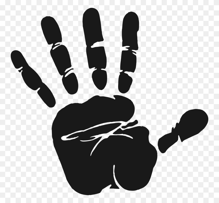 758x720 Mano Stop Hand Clipart Transparent Background, Fist, Finger HD PNG Download