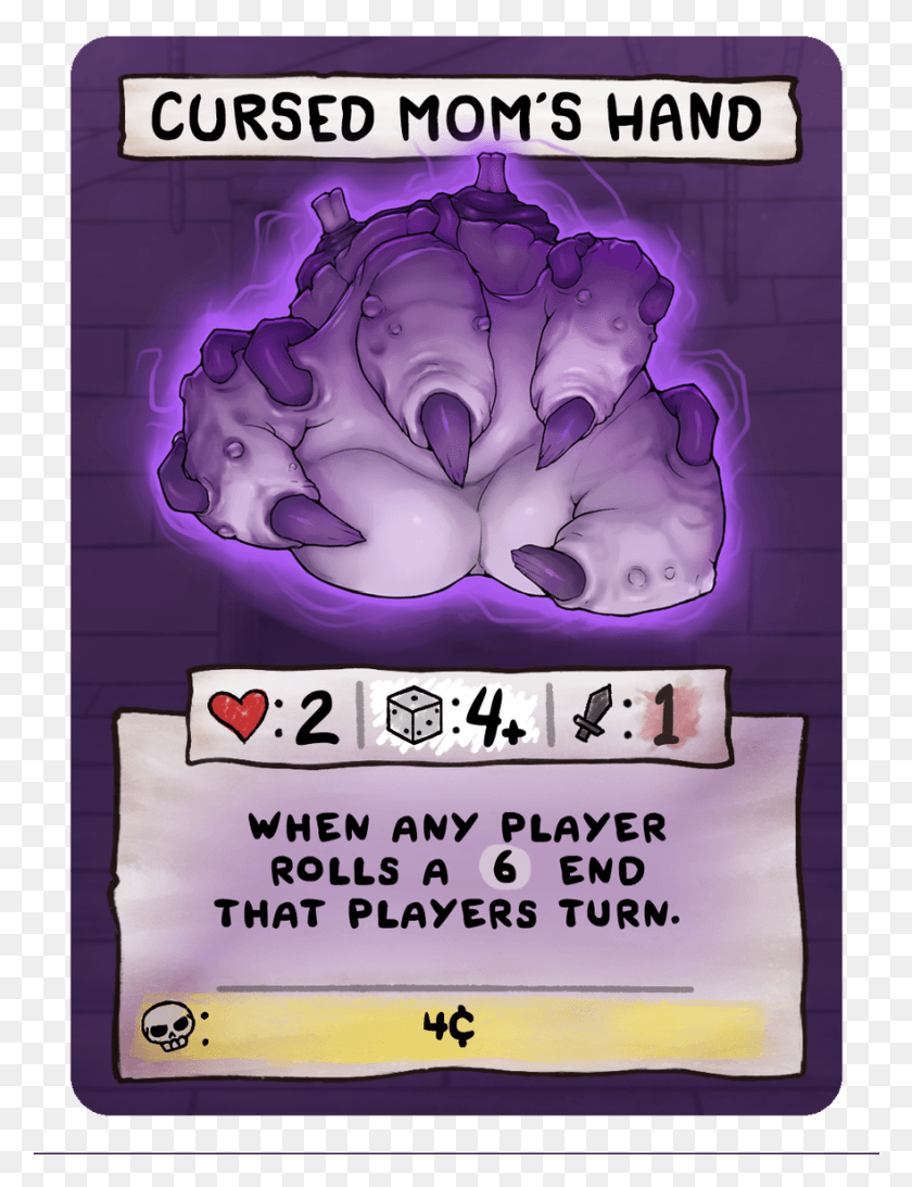 881x1167 Many Hands This Cycle Of Monsters All Revolve Binding Of Isaac Four Souls Satan, Plant, Purple, Poster HD PNG Download