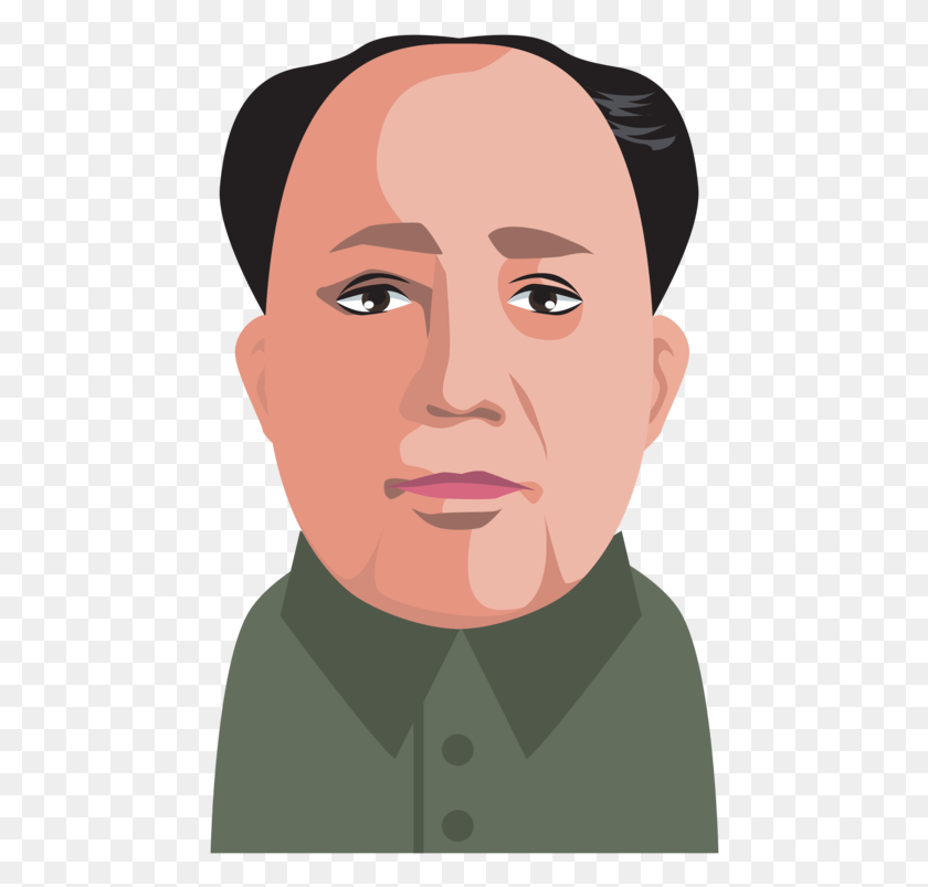 462x743 Mao Zedong Moustache Hand Cartoon Chin Mao Zedong Face, Person, Human, Head HD PNG Download