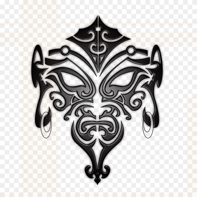 894x894 Maori Face Tattoo Designs, Emblem, Symbol, Cross Clipart PNG