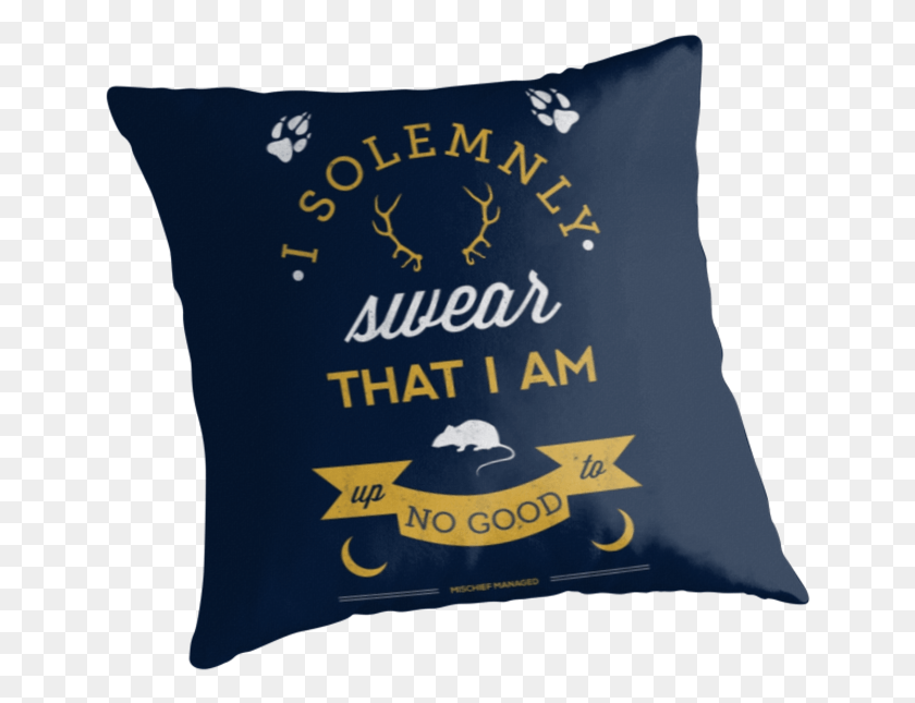 649x585 Map By Dorothy Timmer Solemnly Swear Im Up To No Good, Pillow, Cushion, Plant HD PNG Download