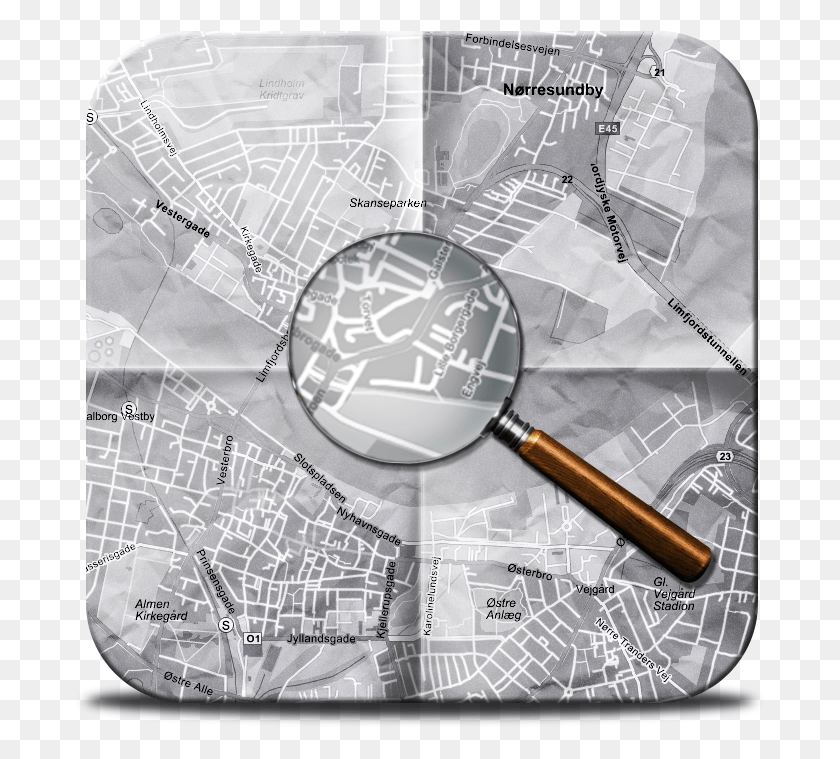 693x699 Map Icon Wall Clock, Wristwatch, Plan, Plot HD PNG Download