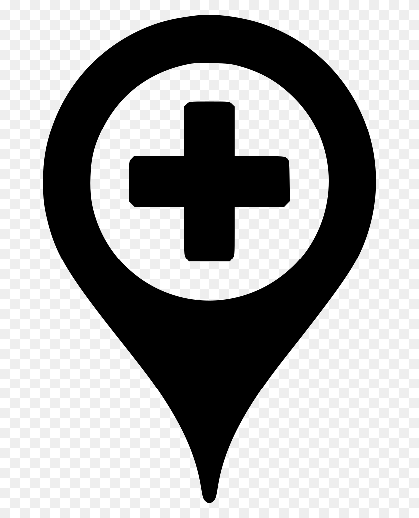 668x980 Map Marker Additional Location Icon, Symbol, Stencil, First Aid HD PNG Download