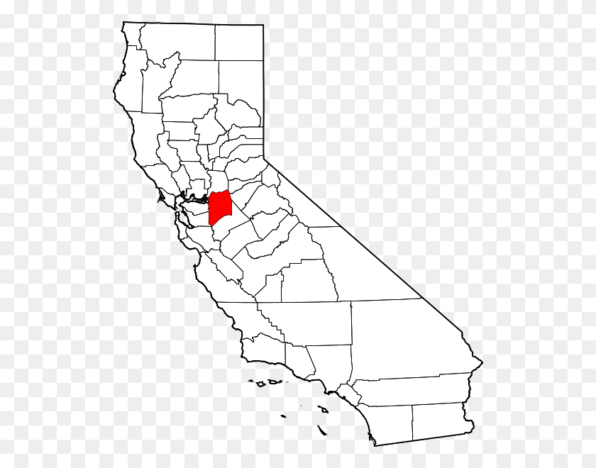 522x600 Карта Калифорнии С Выделением Округа Сан-Франциско Карта Тихого Океана Карманная Мышь, Диаграмма, Атлас, Участок Hd Png Скачать