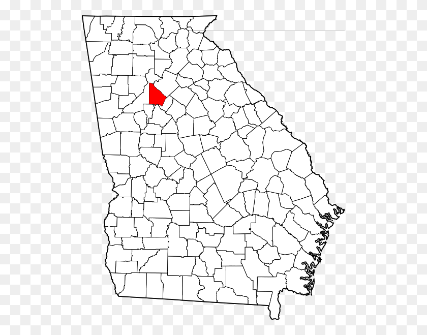 Map Of Georgia Highlighting Dekalb County Siege Of Savannah Location, Soil, Plot, Mud HD PNG Download