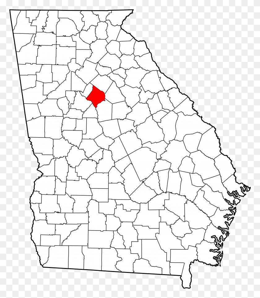 4096x4747 Карта Джорджии С Выделением Графства Ньютон Округ Хьюстон Джорджия, Участок, Диаграмма, Почва Hd Png Скачать