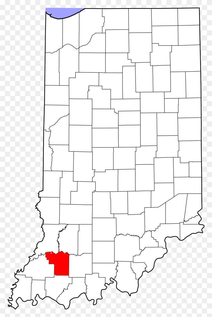 2887x4423 Map Of Indiana Highlighting Pike County Ohio County Indiana Map, Maze, Labyrinth, Rug HD PNG Download
