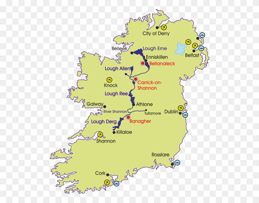 518x600 Mapa De Irlanda Del Río Shannon En Un Mapa, Diagrama, Parcela, Atlas Hd Png
