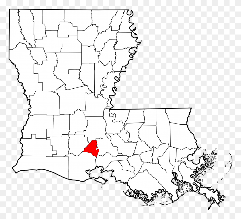 4552x4096 Map Of Louisiana Highlighting Lafayette Parish Baton Rouge On The Map, Diagram, Atlas, Plot HD PNG Download