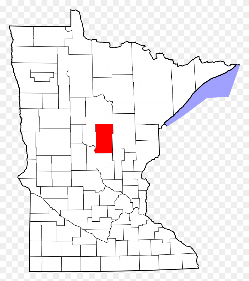 4096x4661 Descargar Png Mapa De Minnesota Destacando El Condado De Crow Wing County Mn, Plot, Diagram, Atlas Hd Png