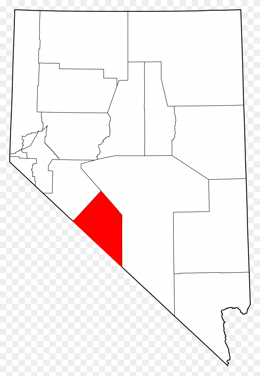 4096x6058 Descargar Png Mapa De Nevada Destacando El Condado De Esmeralda El Condado De Esmeralda Nevada Png