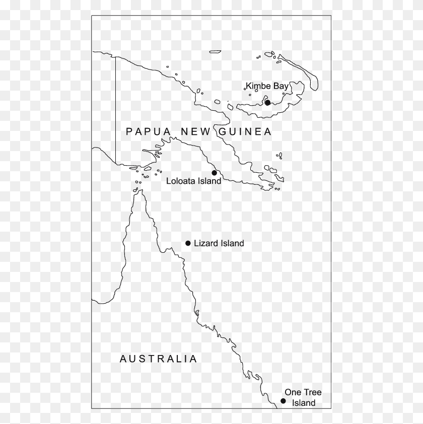 477x782 Карта Папуа-Новой Гвинеи И Большого Барьерного Рифа Кимбе-Бэй Карта Папуа-Новой Гвинеи, Участок, Диаграмма, Атлас Hd Png Скачать