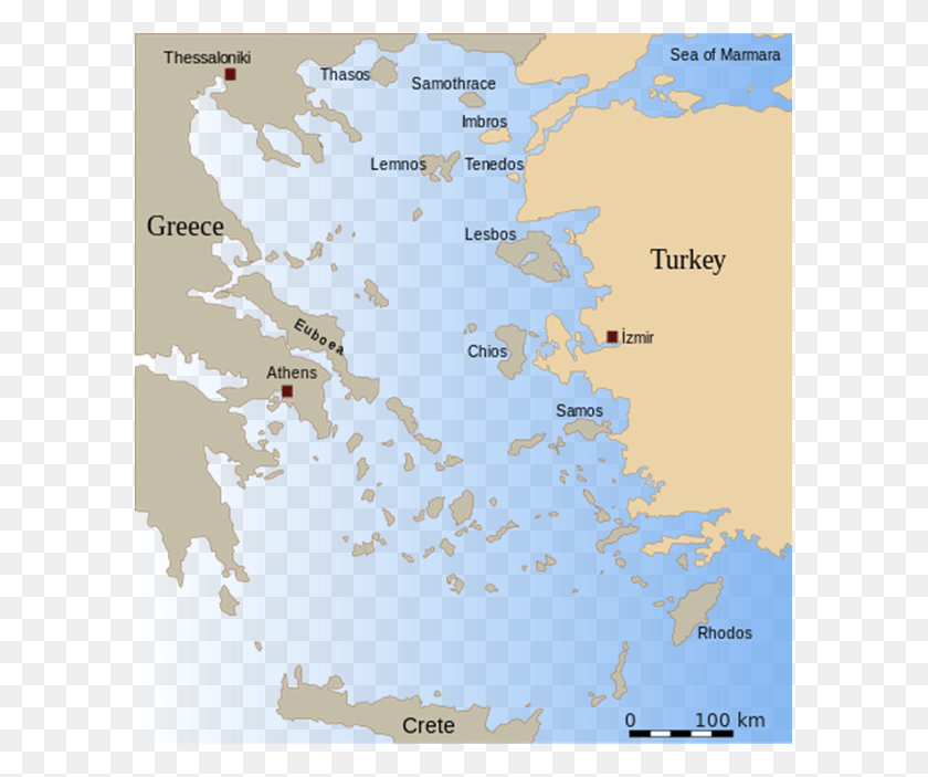 595x643 Map Of The Aegean Sea Islands In The Aegean Sea, Diagram, Atlas, Plot HD PNG Download
