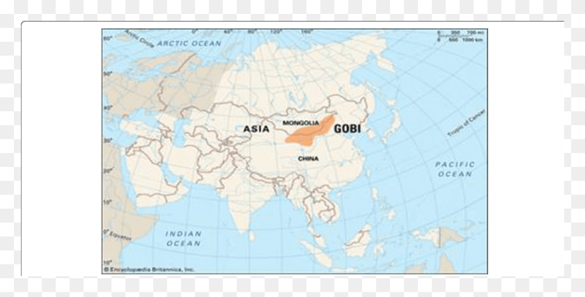 850x400 Map Of The Gobi Desert Map Showing Gobi Desert, Diagram, Atlas, Plot HD PNG Download