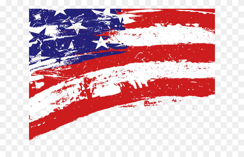 640x480 Map Of The Usa Flag Clipart Vector American Flag Transparent, Flag, Symbol HD PNG Download