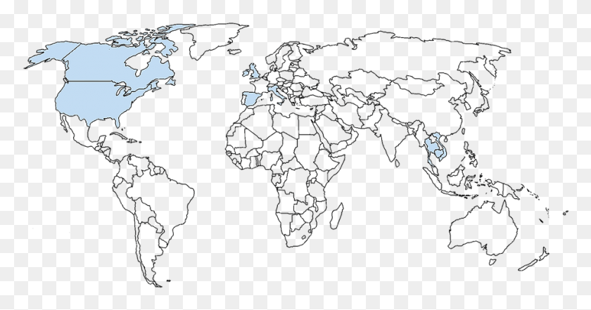 949x464 Map Of The World Countries Blank, Nature, Outdoors, Person HD PNG Download
