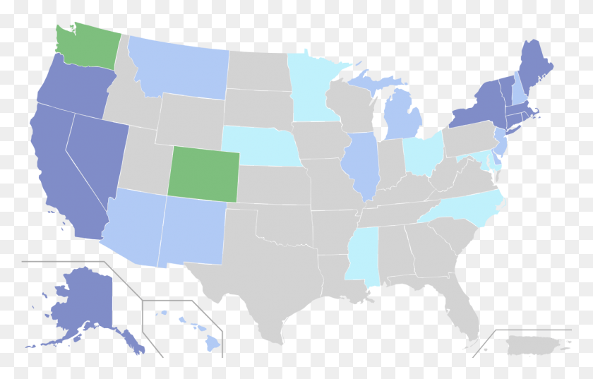 1281x784 Descargar Png Mapa De Los Estados Unidos Leyes De Cannabis La Mayoría De Los Estados Cristianos, Diagrama, Atlas, Parcela Hd Png