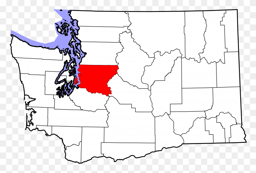 5936x3863 Mapa De Washington Destacando El Condado De King Contorno Del Condado Del Estado De Washington, Diagrama, Atlas Hd Png