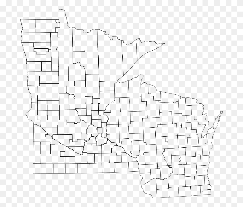 700x655 Mapa De Wisconsin Y El Condado De Minnesota Wi, Gray, World Of Warcraft Png
